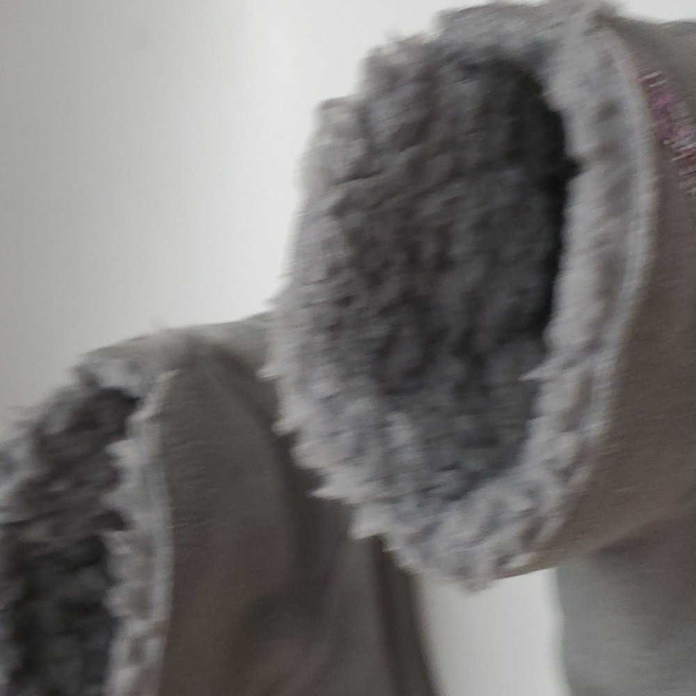 Koolaburra by Ugg Boots Girls Size 4 Gray suede Sparkly Stars - Picture 10 of 13